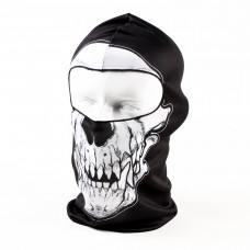 Thin Full Face Mask Skull Black
